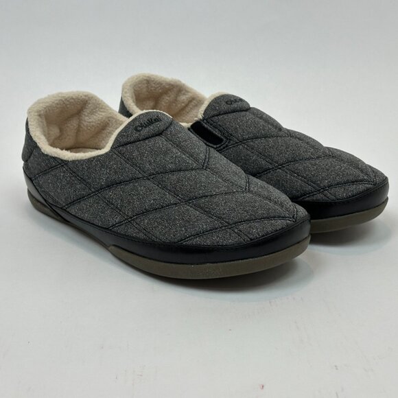 🌺 OluKai Puku‘i Quilted Slipper - Dark Shadow / Lava Rock - Men’s 10 🌺 - Picture 5 of 15